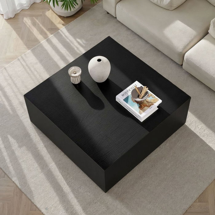 Hanah Home Prizma Mesa de Café Madera Negra